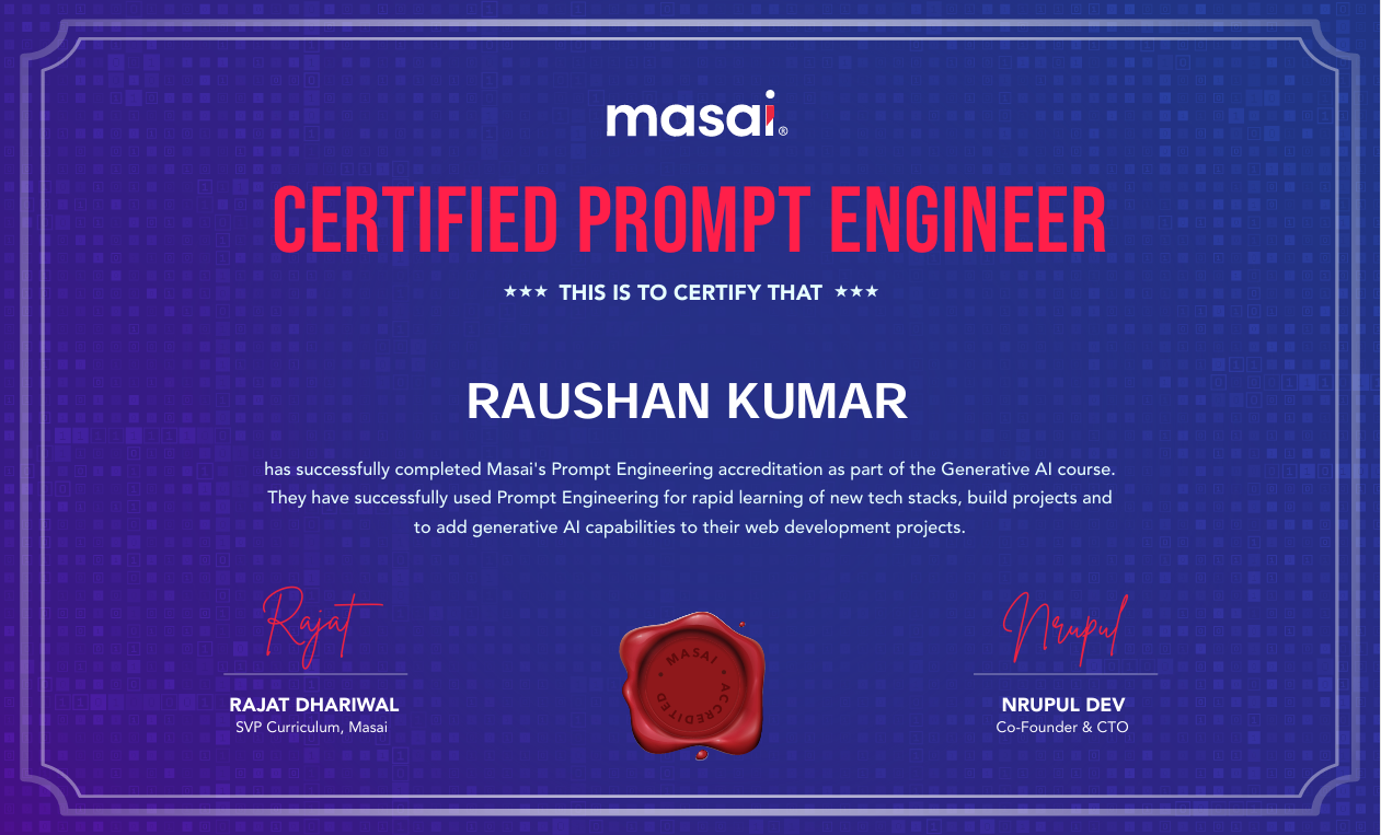 Promt Engineer Certified